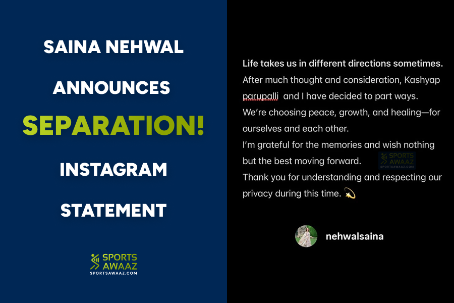 Saina Nehwal Announces Separation from Parupalli Kashyap, Instagram Statement