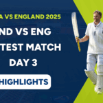 Ind vs Eng 4ht Test Match Day 3 Highlights