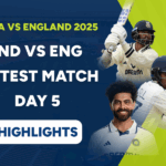 India vs England 4th Test Match Day 5 Highlights