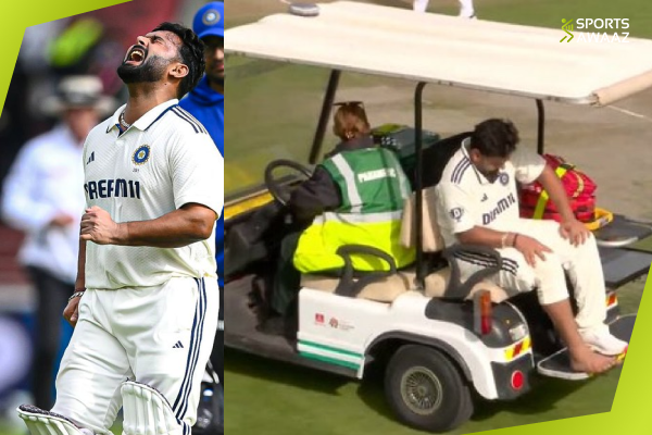 Rishabh Pant Injury Update, in pain and on golf car